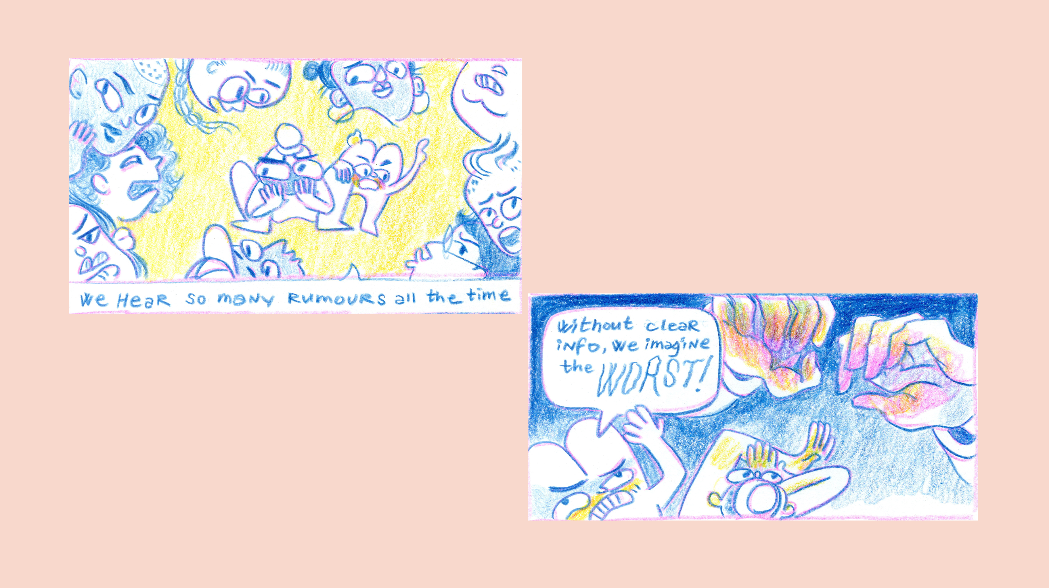 two panels of the zine: do you have a cervix?