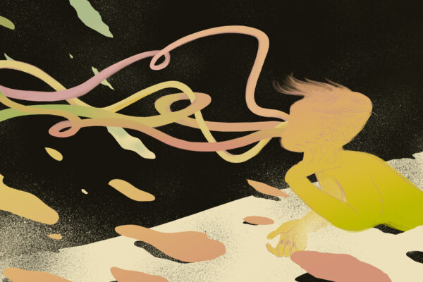 illustration, digital, broken, growth